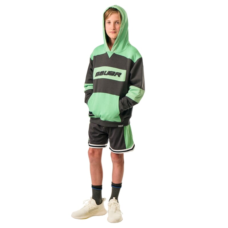Mikina BAUER S25 GAMECHANGER HOODIE-YTH-VOLCANO (1064741)