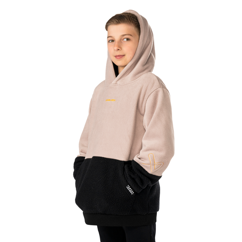 Mikina BAUER S25 POLARFLEECE HOODIE-YTH-TAU/BL (1065866)