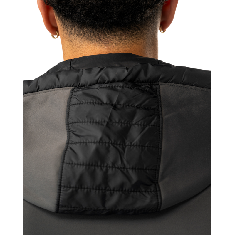 Mikina BAUER S25 PUFFER 1/2 ZIP HOODIE-SR-BLK (1065925)