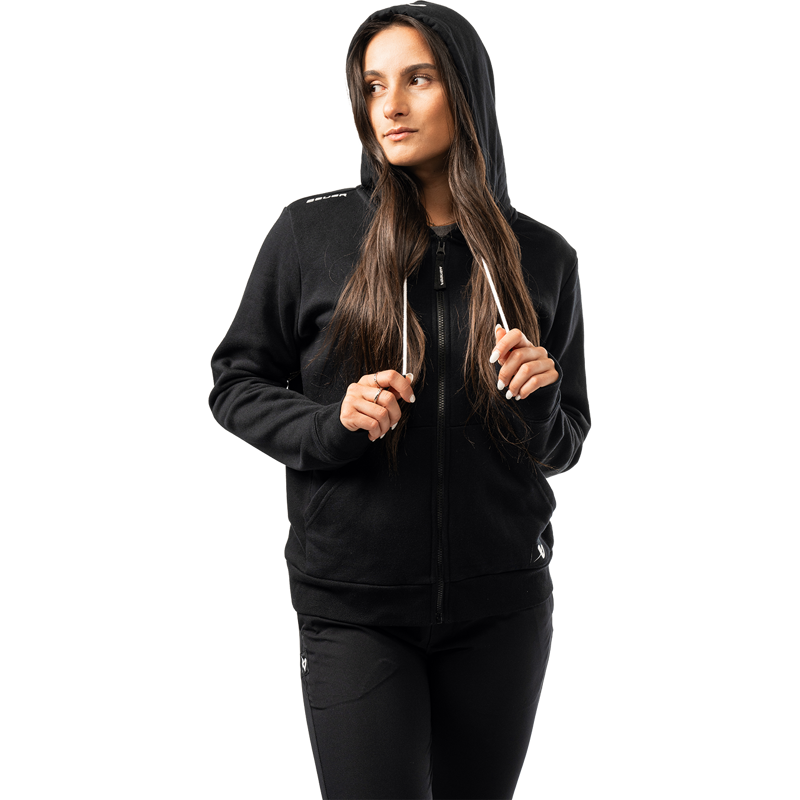 Mikina BAUER S25 WMNS TEAM FULL ZIP-BLK (1064627)