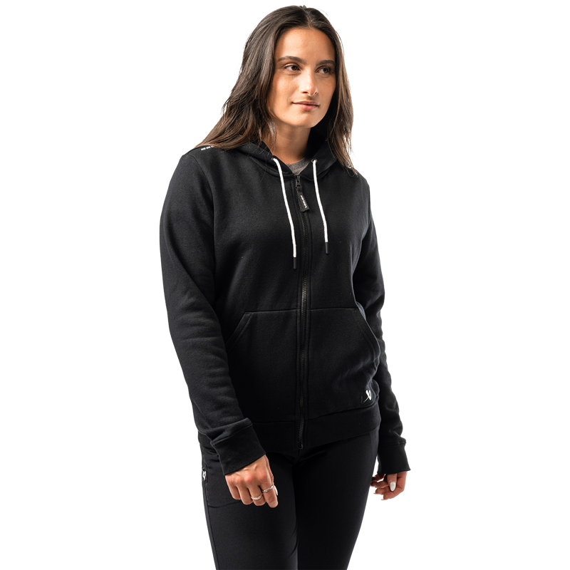 Mikina BAUER S25 WMNS TEAM FULL ZIP-BLK (1064627)