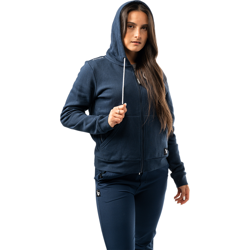 Mikina BAUER S25 WMNS TEAM FULL ZIP-NVY (1064628)