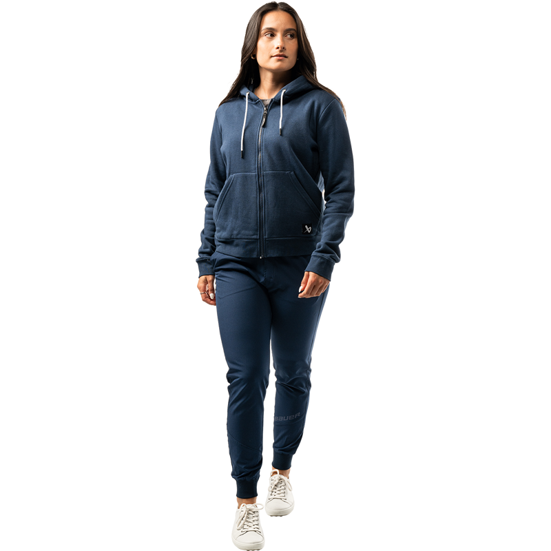 Mikina BAUER S25 WMNS TEAM FULL ZIP-NVY (1064628)
