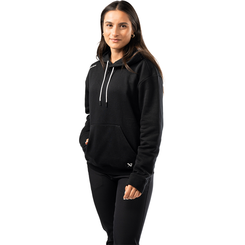 Mikina BAUER S25 WMNS TEAM PULLOVER HOODIE-BLK (1065953)