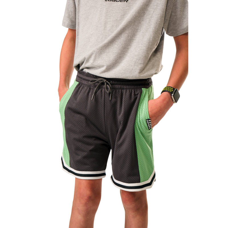 Šortky BAUER S25 MESH SHORTS-YTH-VOLCANO (1064742)