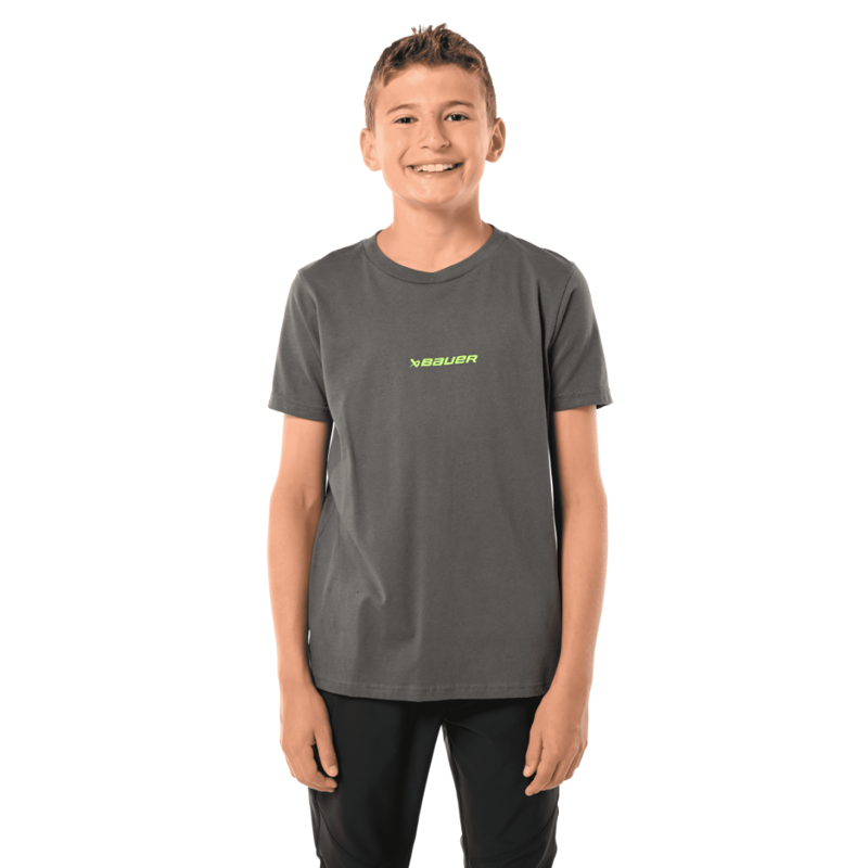 Levně S23 BAUER SCAN TEE-YTH-DK GRY