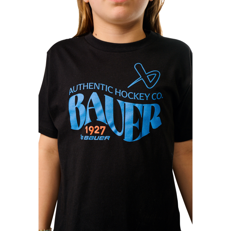 Triko BAUER S25 1927 GRAPHIC TEE-YTH-BLK (1064744)