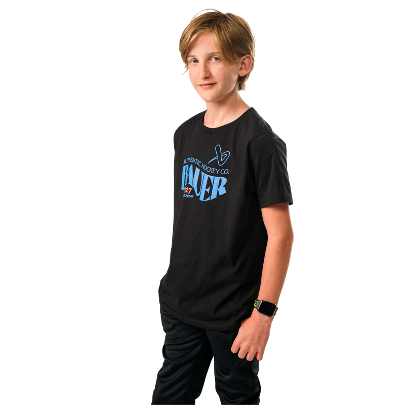 Triko BAUER S25 1927 GRAPHIC TEE-YTH-BLK (1064744)