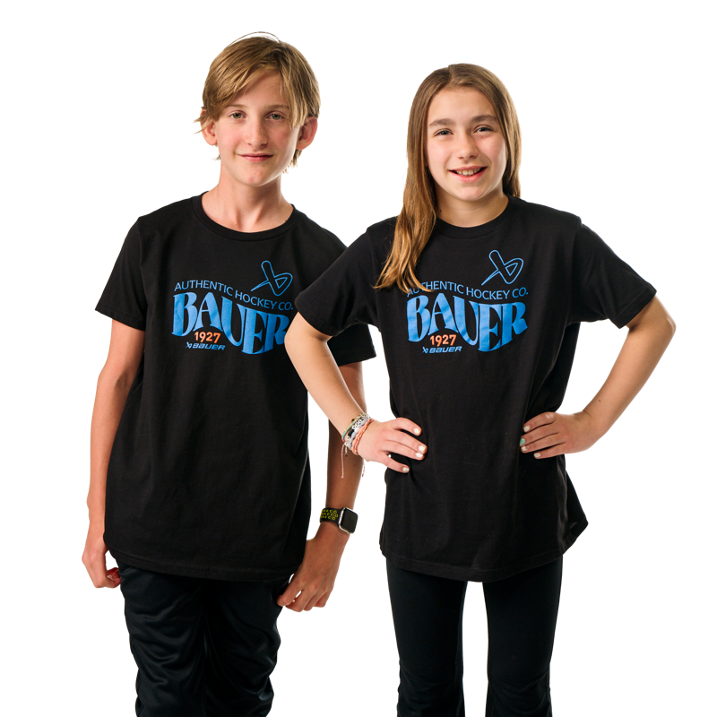 Triko BAUER S25 1927 GRAPHIC TEE-YTH-BLK (1064744)