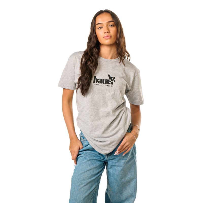 Triko BAUER S25 AUTHENTIC HOCKEY TEE-SR-HGRY (1064691)