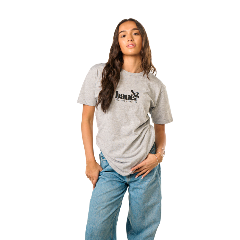 Triko BAUER S25 AUTHENTIC HOCKEY TEE-SR-HGRY (1064691)