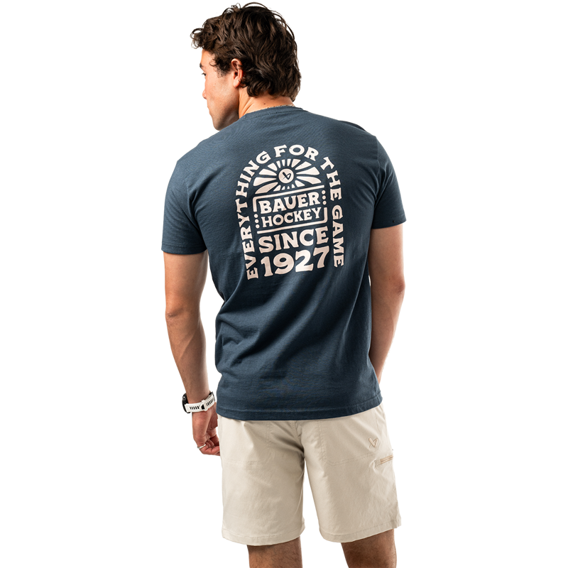 Triko BAUER S25 GRAPHIC TEE-SR-INDIGO (1064727)