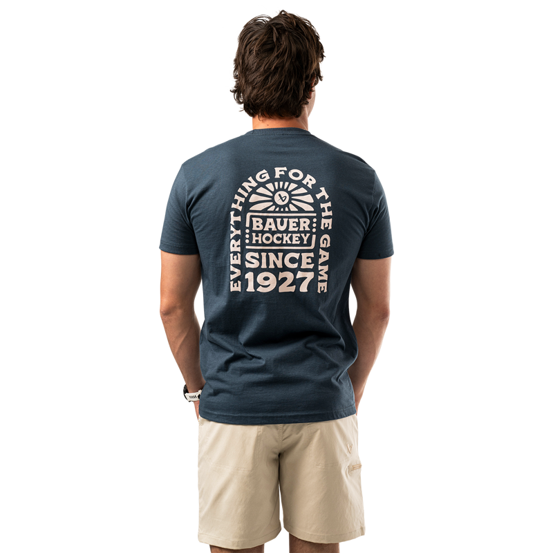 Triko BAUER S25 GRAPHIC TEE-SR-INDIGO (1064727)