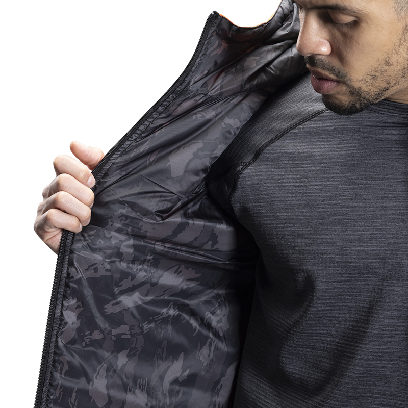 Vesta BAUER FLC HOODED PUFFER VEST-SR-CAYENNE (1060279)