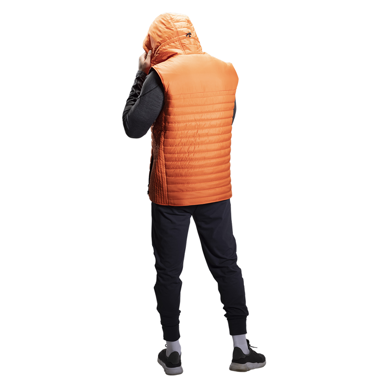 Vesta BAUER FLC HOODED PUFFER VEST-SR-CAYENNE (1060279)
