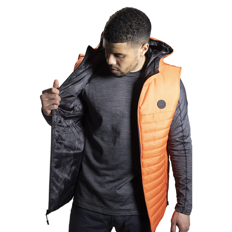 Vesta BAUER FLC HOODED PUFFER VEST-SR-CAYENNE (1060279)