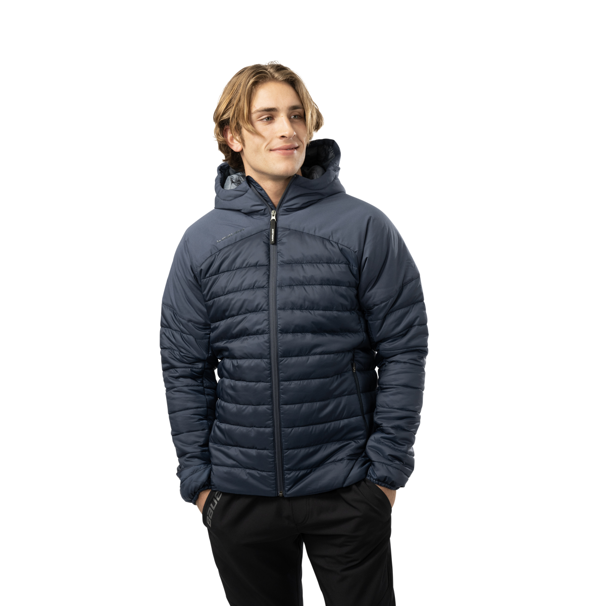 Bunda BAUER S23 TEAM PUFFER JACKET-SR-NAVY (1062334)