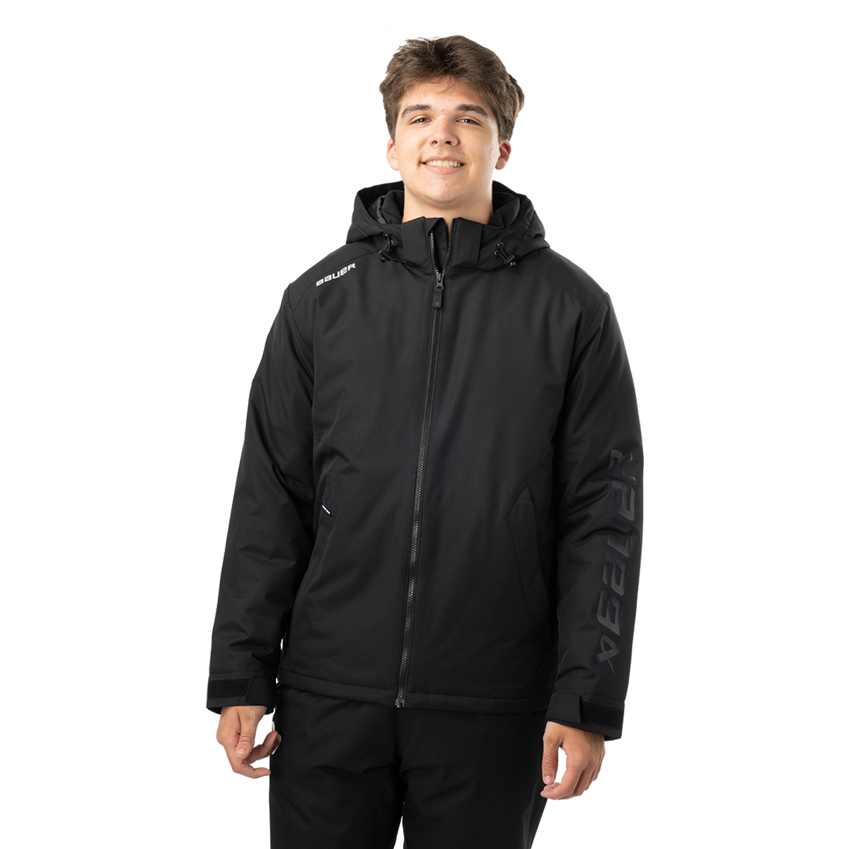 Bunda BAUER S24 TEAM HEAVYWEIGHT JACKET-SR-BLK (1063238)