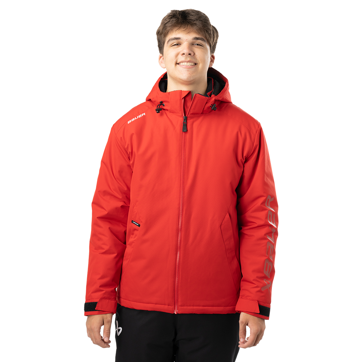 Bunda BAUER S24 TEAM HEAVYWEIGHT JACKET-SR-RED (1063240)