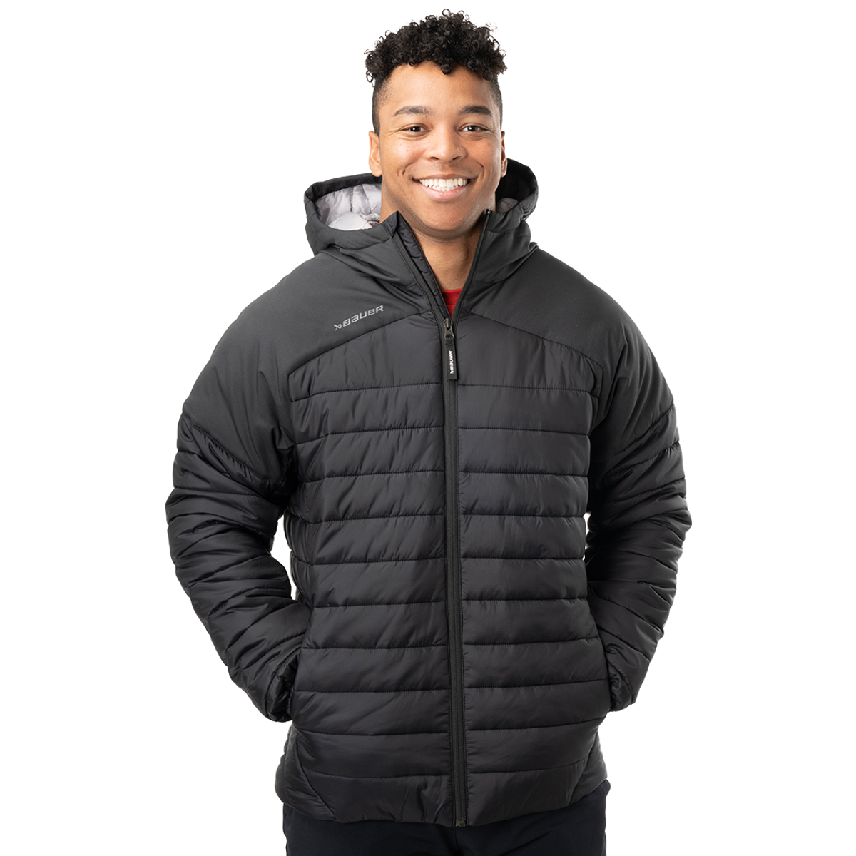 Bunda BAUER S24 TEAM PUFFER JACKET-SR-BLK (1063250)