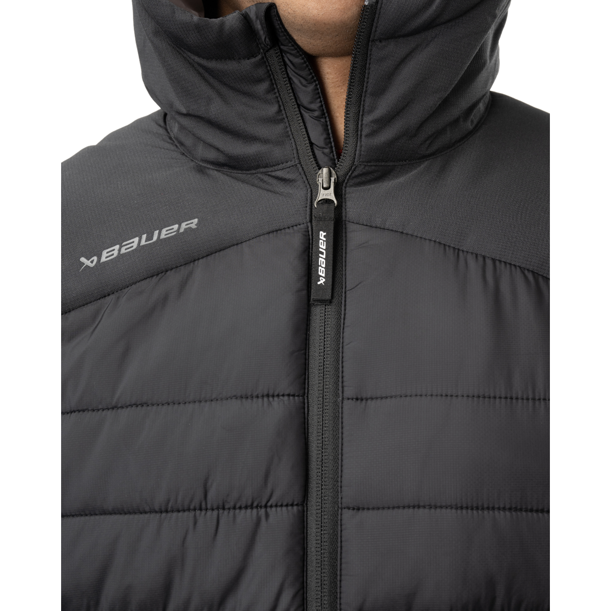 Bunda BAUER S24 TEAM PUFFER JACKET-SR-BLK (1063250)