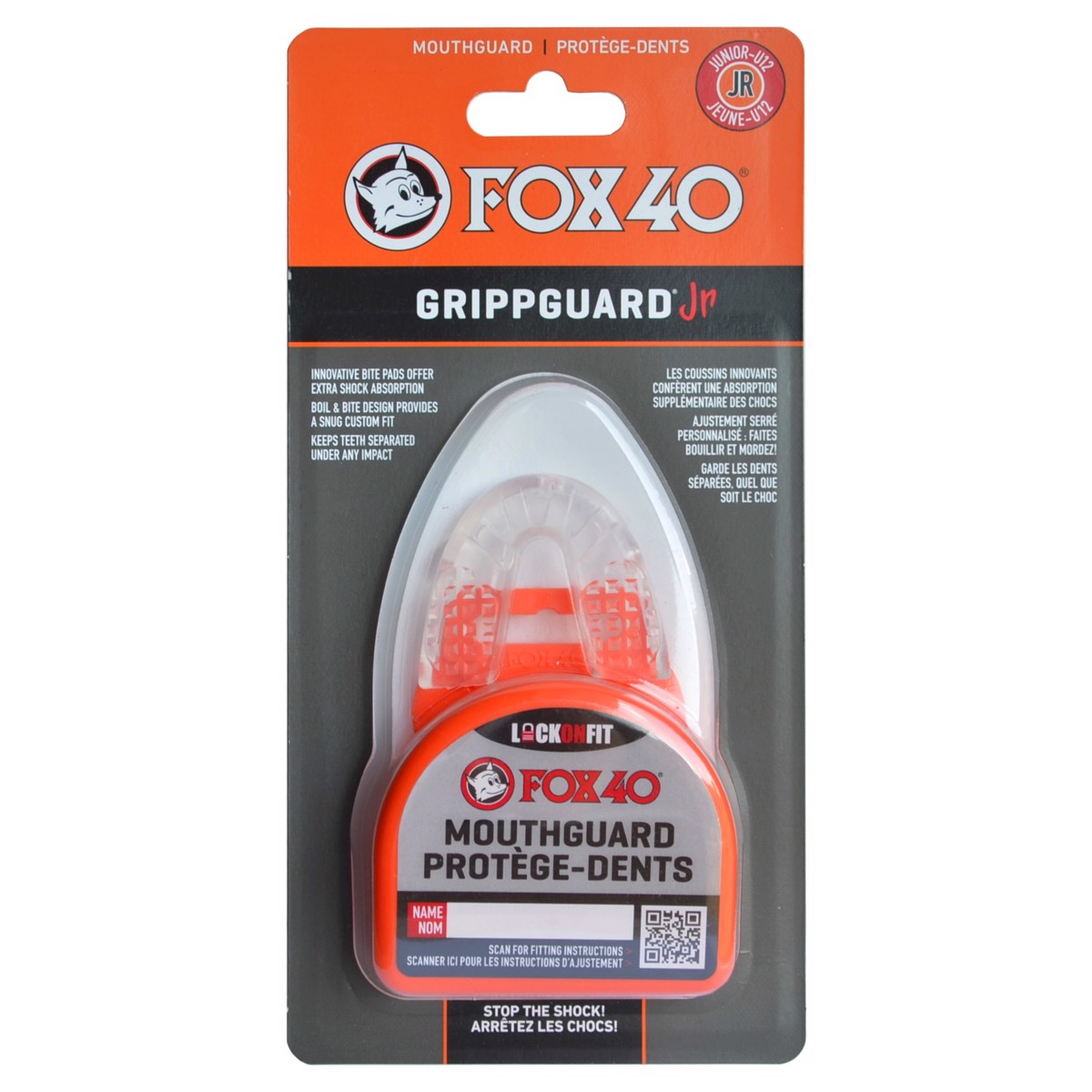 Chránič zubů GRIPPGUARD jr clear