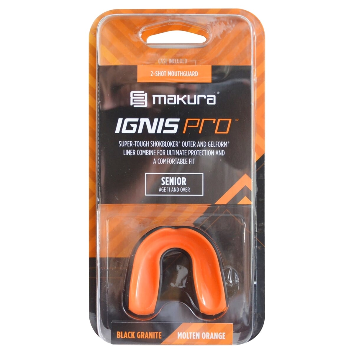 Chránič zubů MAKURA IGNIS Black/Orange JR