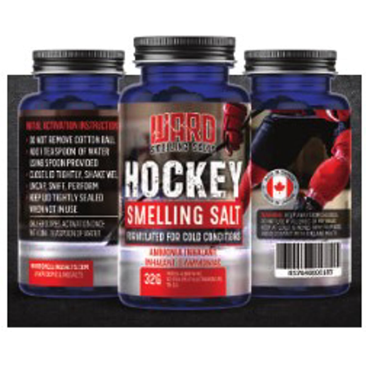 HOCKEY SMELLING SALTS - 8.5/ 10 INTENSITY, 3.4 oz