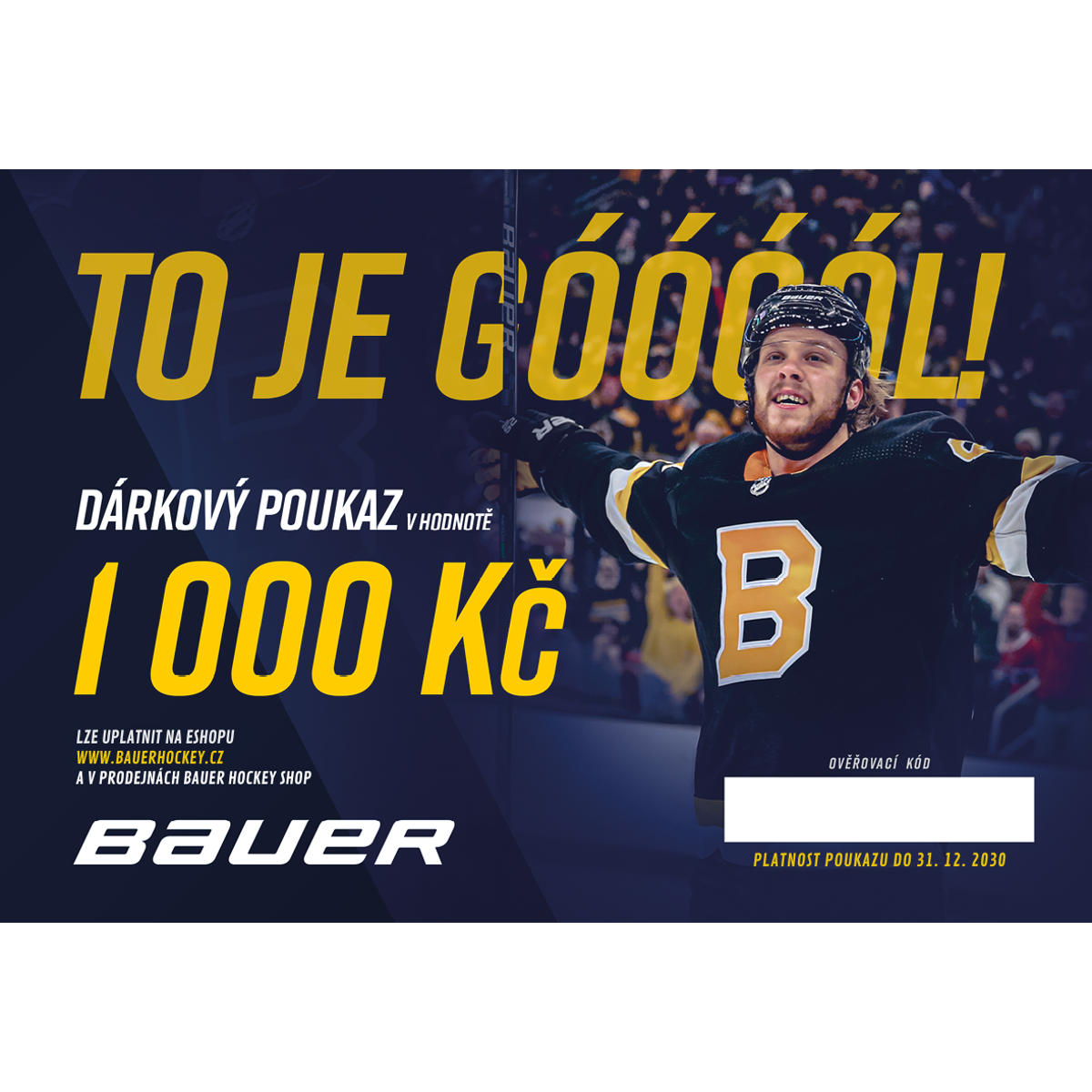 Dárkový poukaz BAUER v hodnotě 1000,- Kč