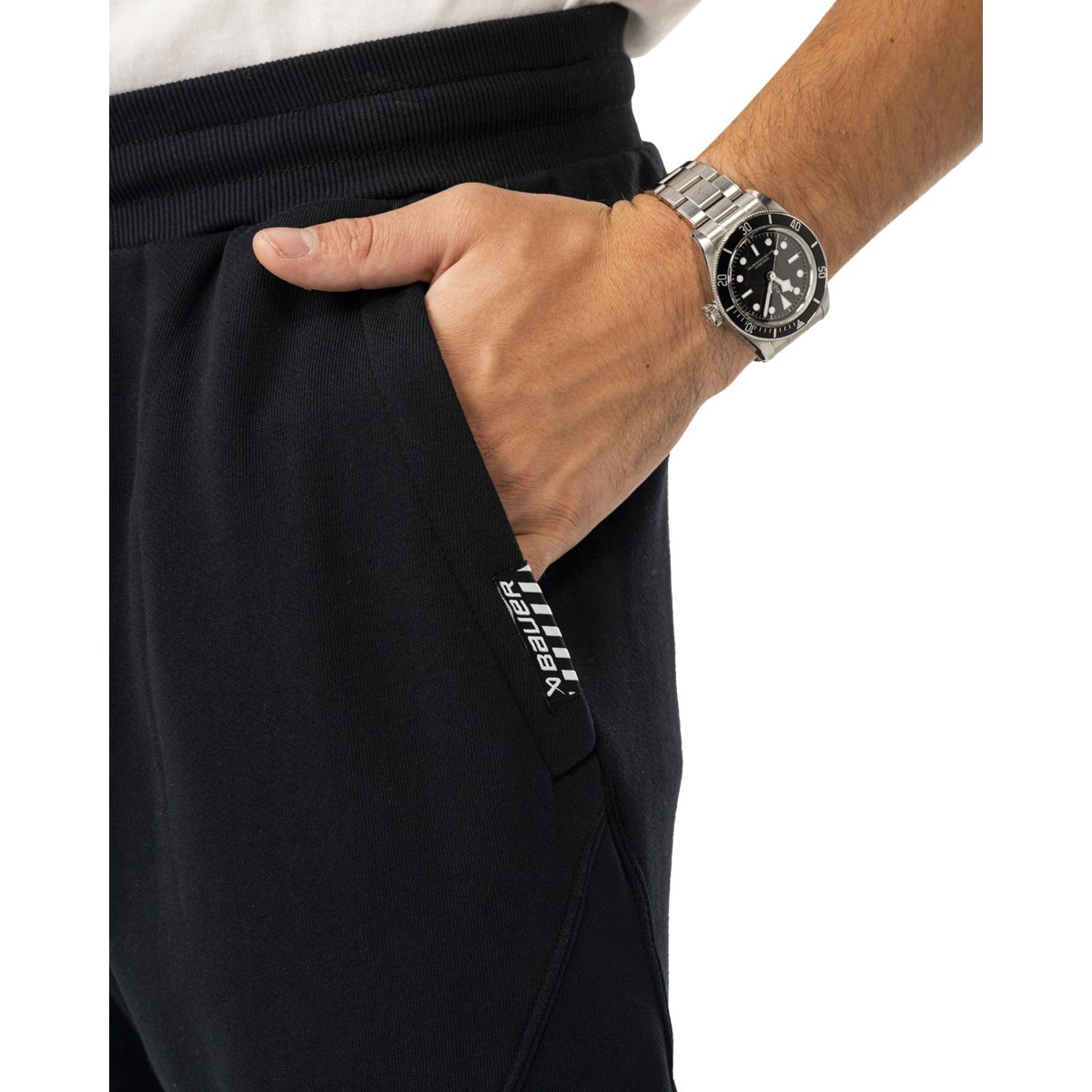 Kalhoty BAUER S25 FRN TERRY JOGGER-SR-BLK (1065100)