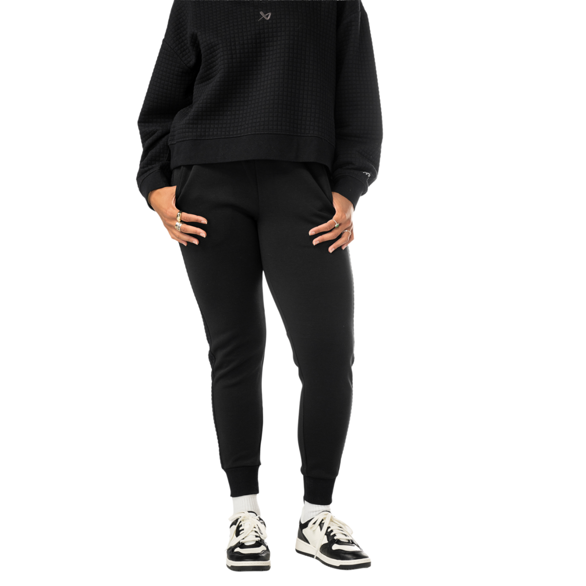 Kalhoty BAUER S25 QUILTED FLEECE JOGGER-WM-BLK (1065914)