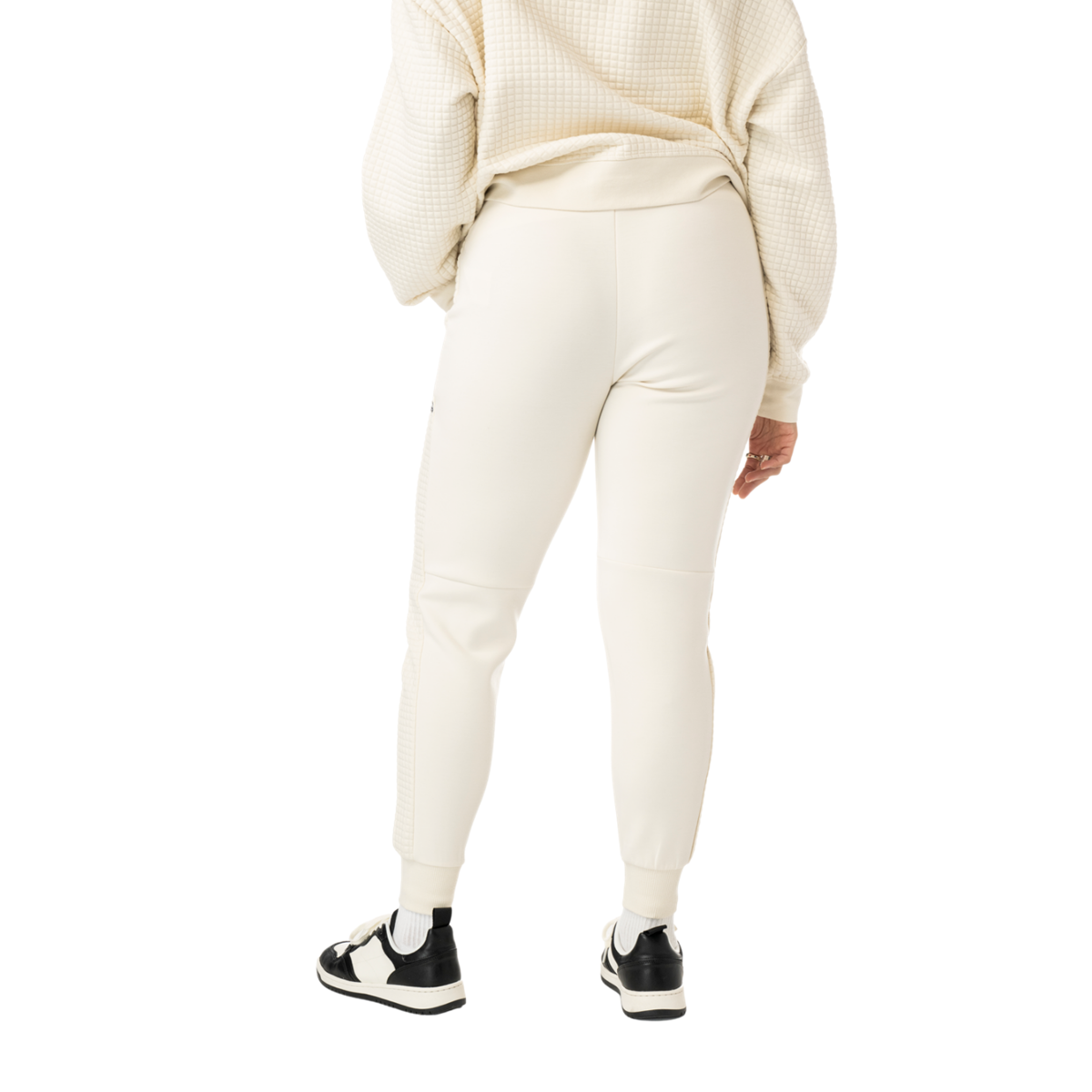 Kalhoty BAUER S25 QUILTED FLEECE JOGGER-WM-CREAM (1065915)