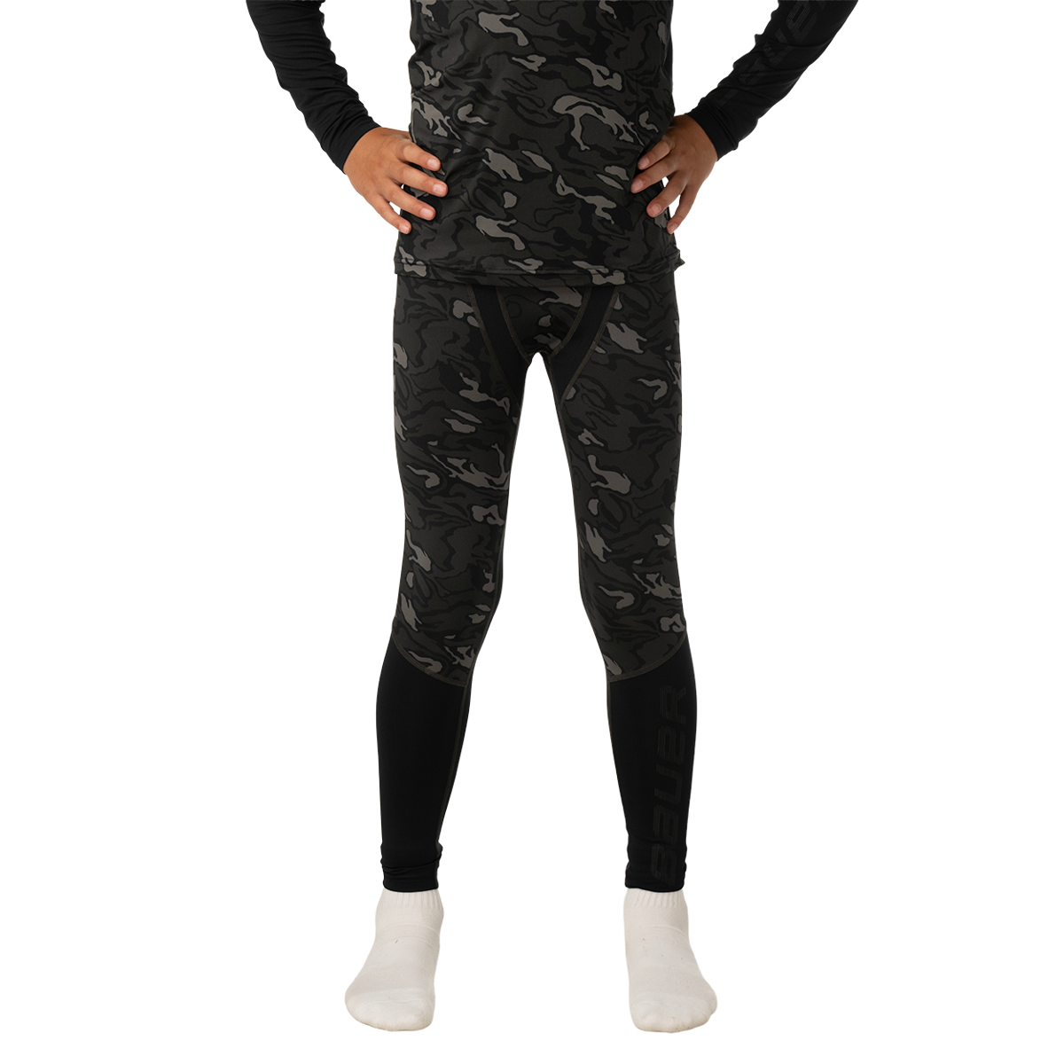 kalhoty BAUER S26 PERF BASELAYER PANT PRINT-YTH (1067255)
