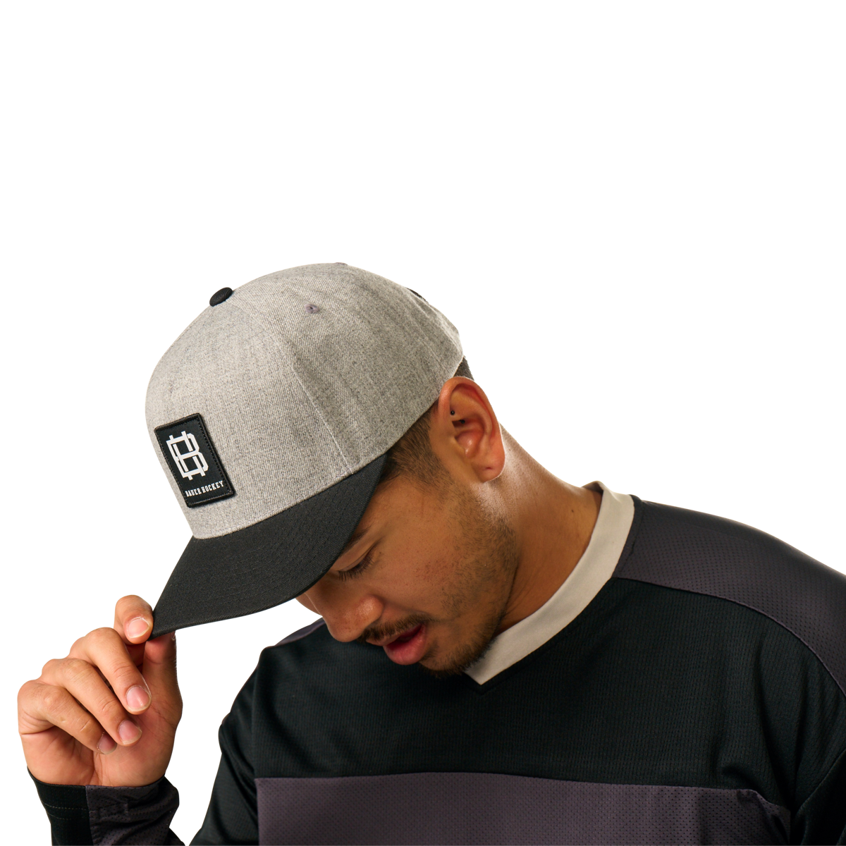 Kšiltovka BAUER S25 TWOTONE A FRAME HAT-SR-BLK/GRY (1064695)