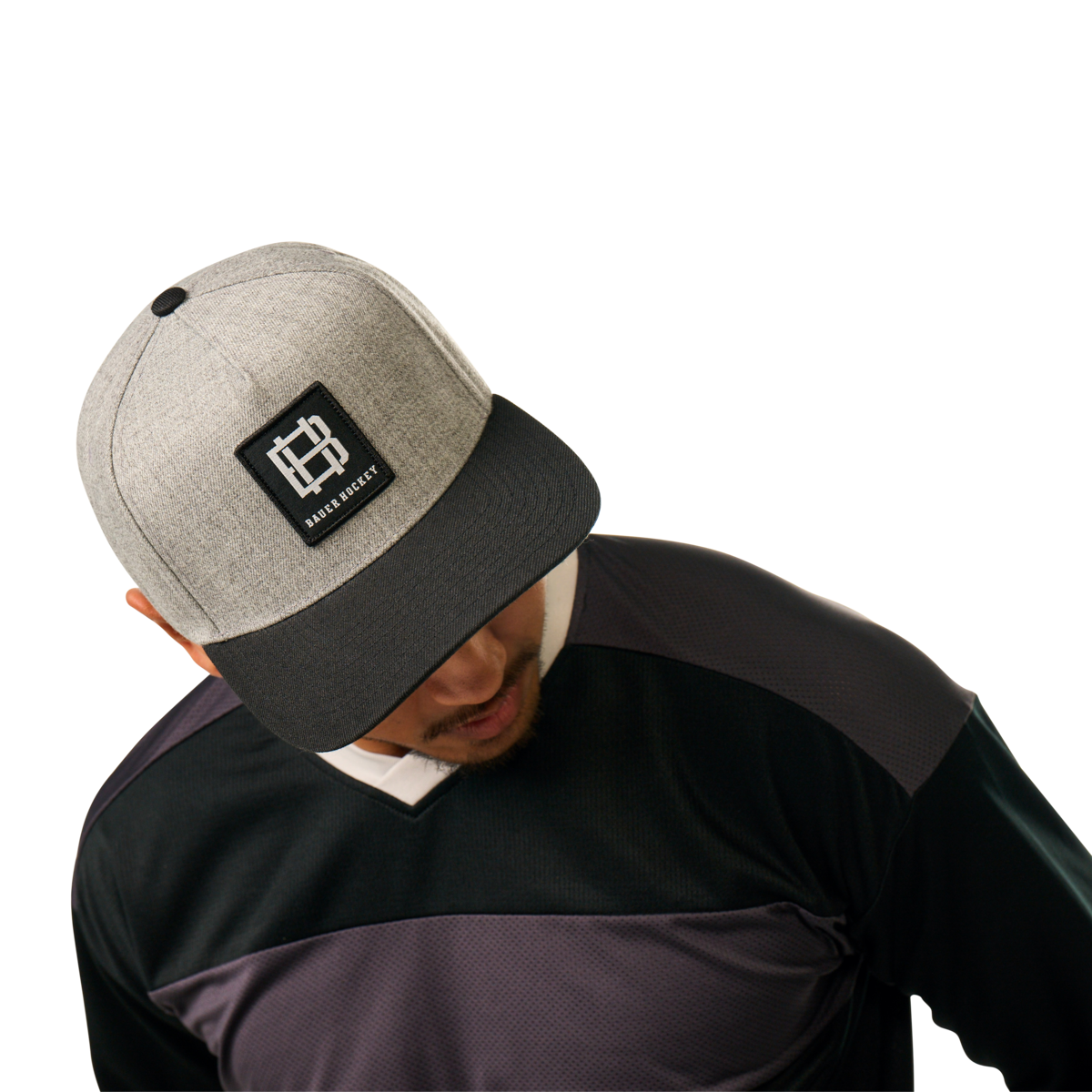 Kšiltovka BAUER S25 TWOTONE A FRAME HAT-SR-BLK/GRY (1064695)