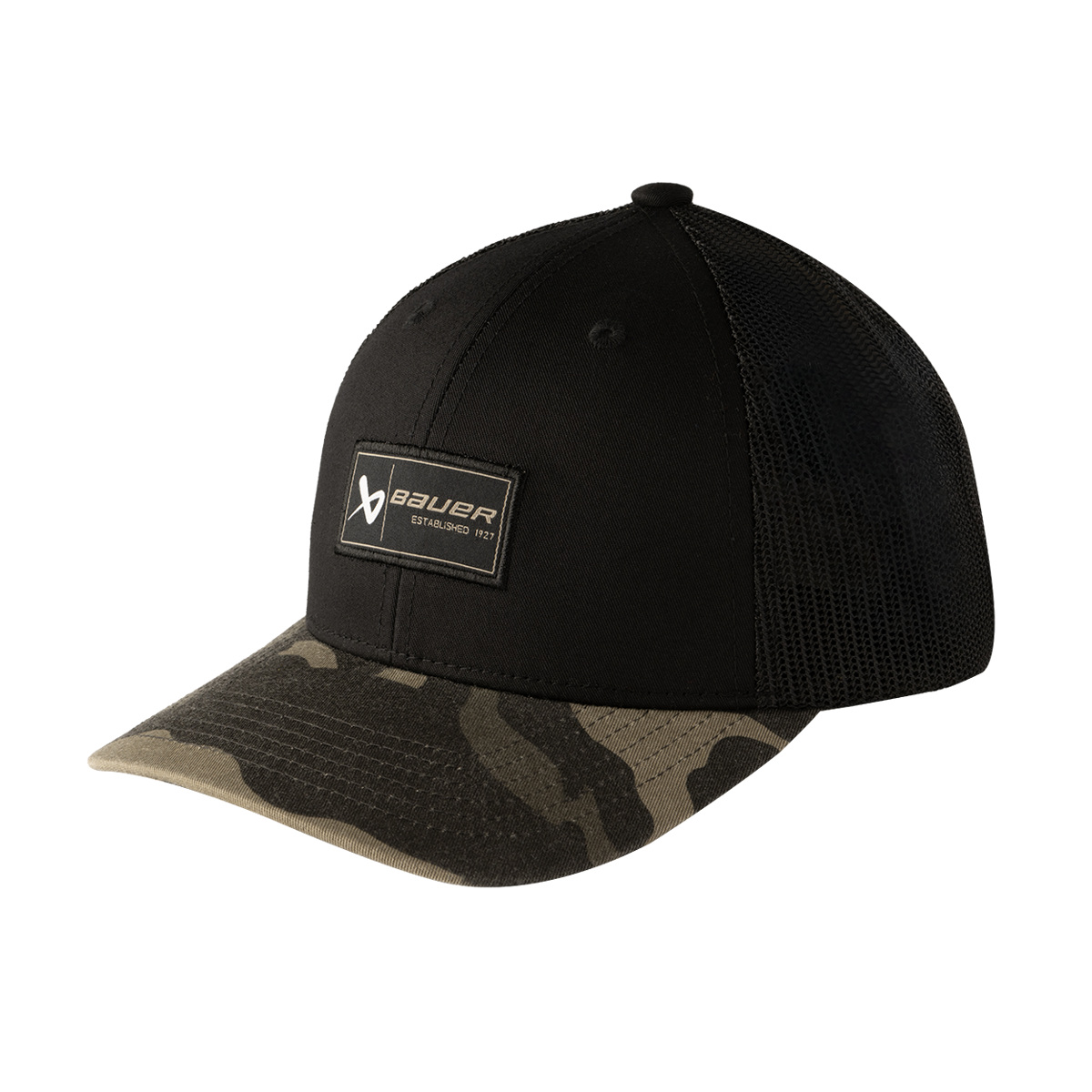 Kšiltovka BAUER S26 CURVED BRIM 2 TONE CAMO SNAPBACK-SR (1067072)