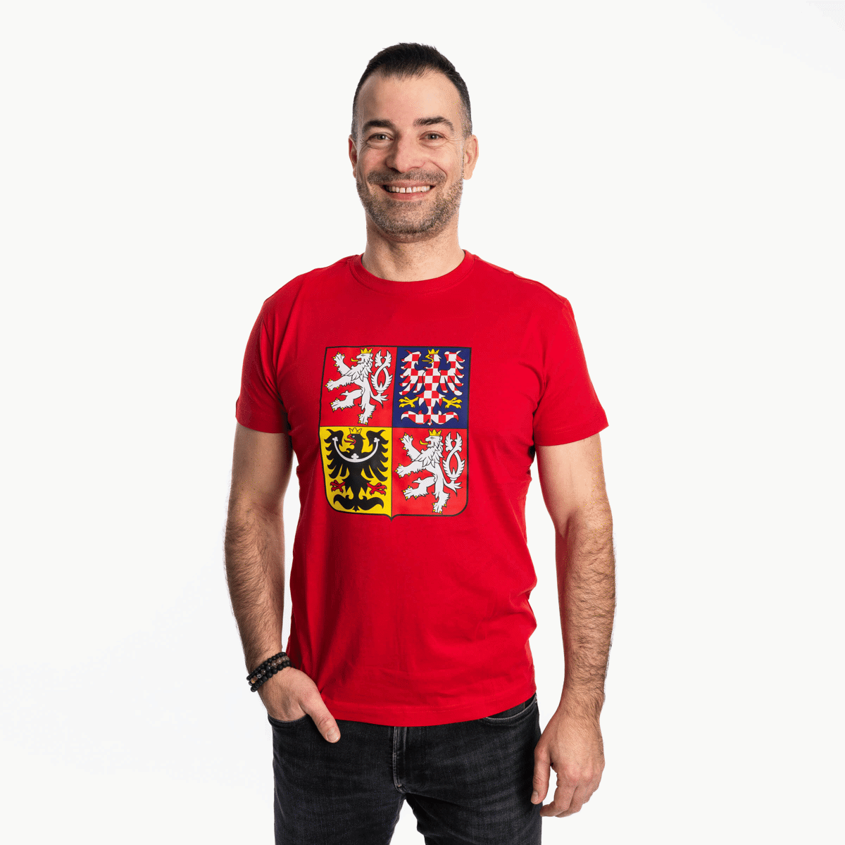LOGO KAFERSCK STÁTNÍ ZNAK triko červená