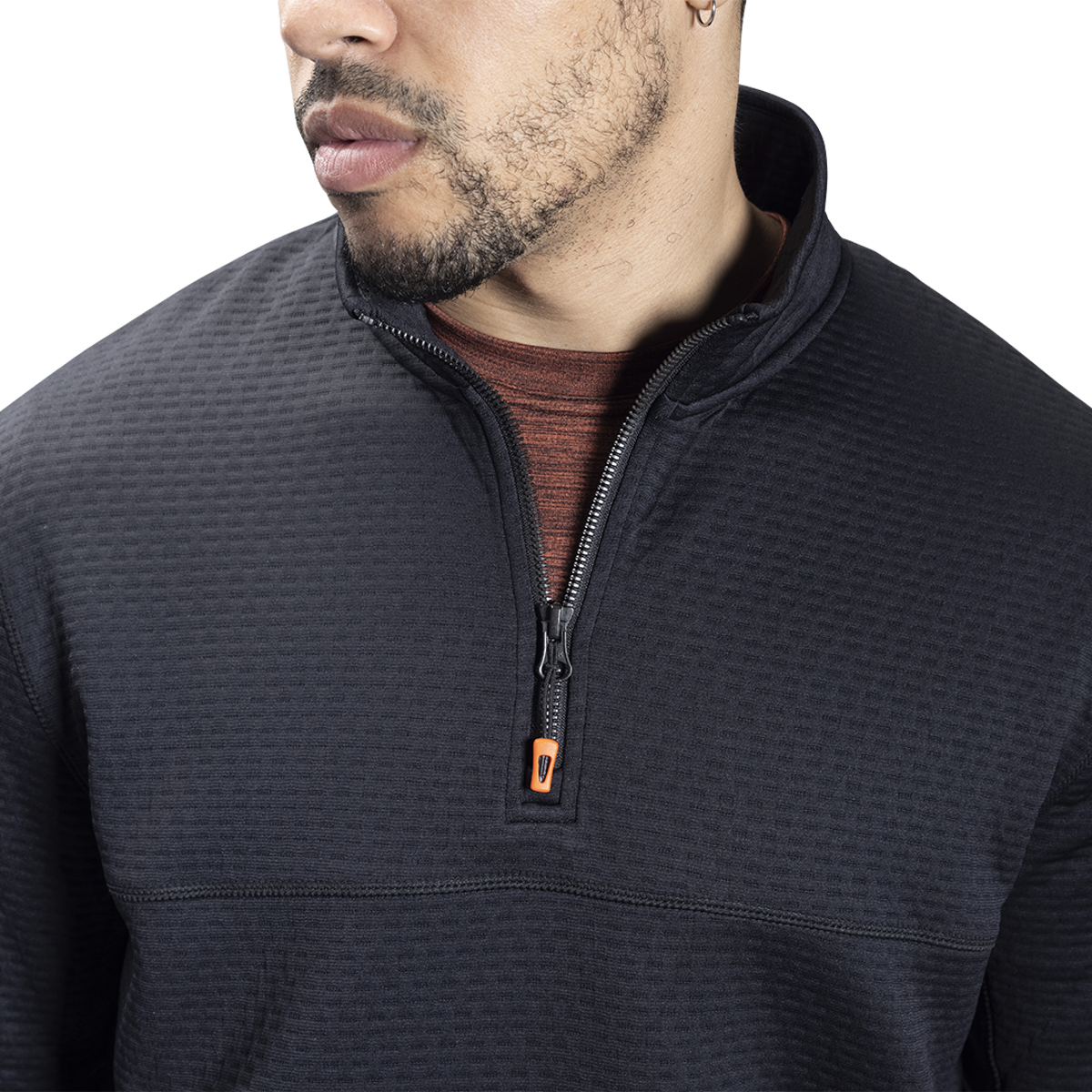 Triko BAUER FLC 1/2 ZIP PERFORMANCE TOP - BLK (1060276)