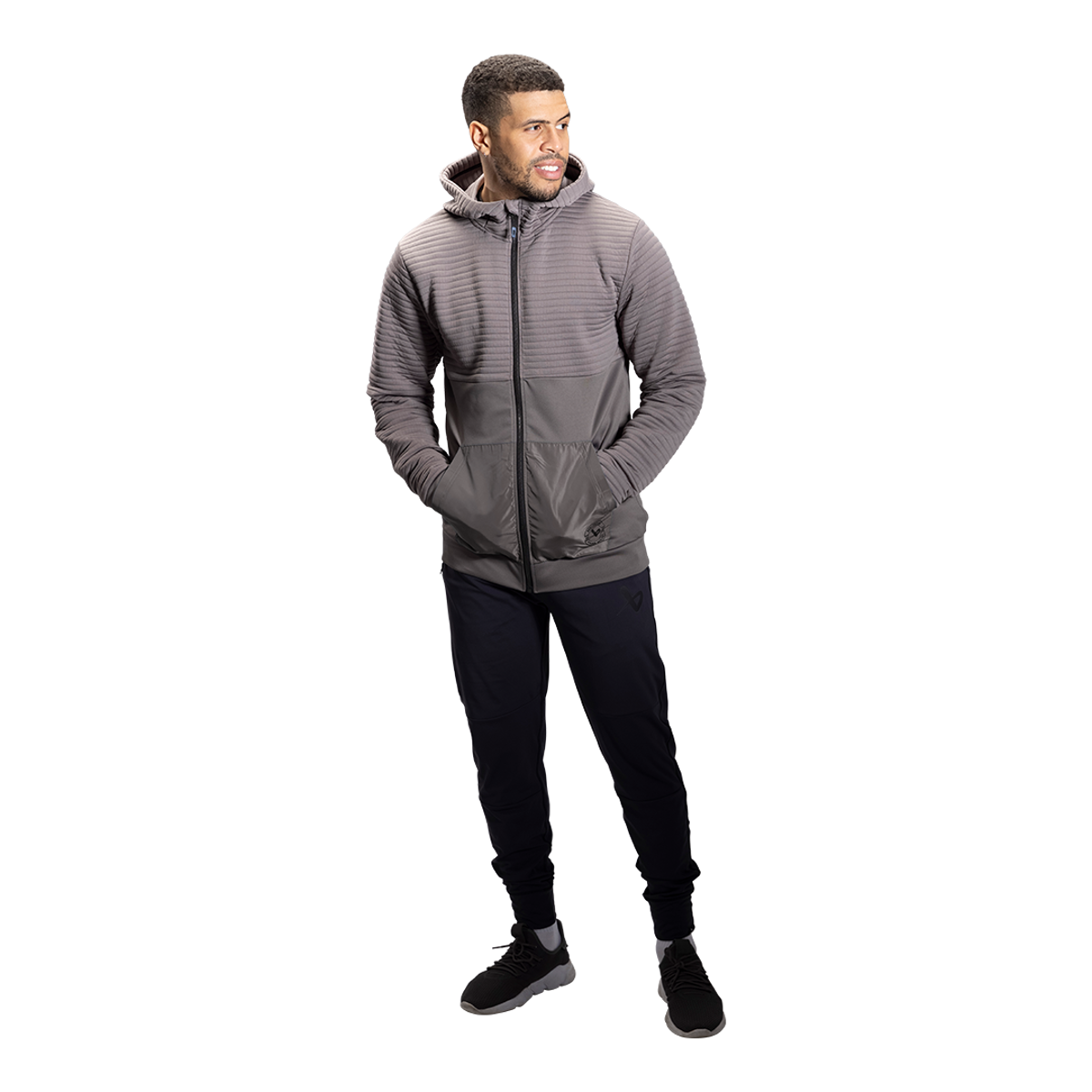 Mikina BAUER FLC 3D FULL ZIP HOODIE - GRAY (1060271)