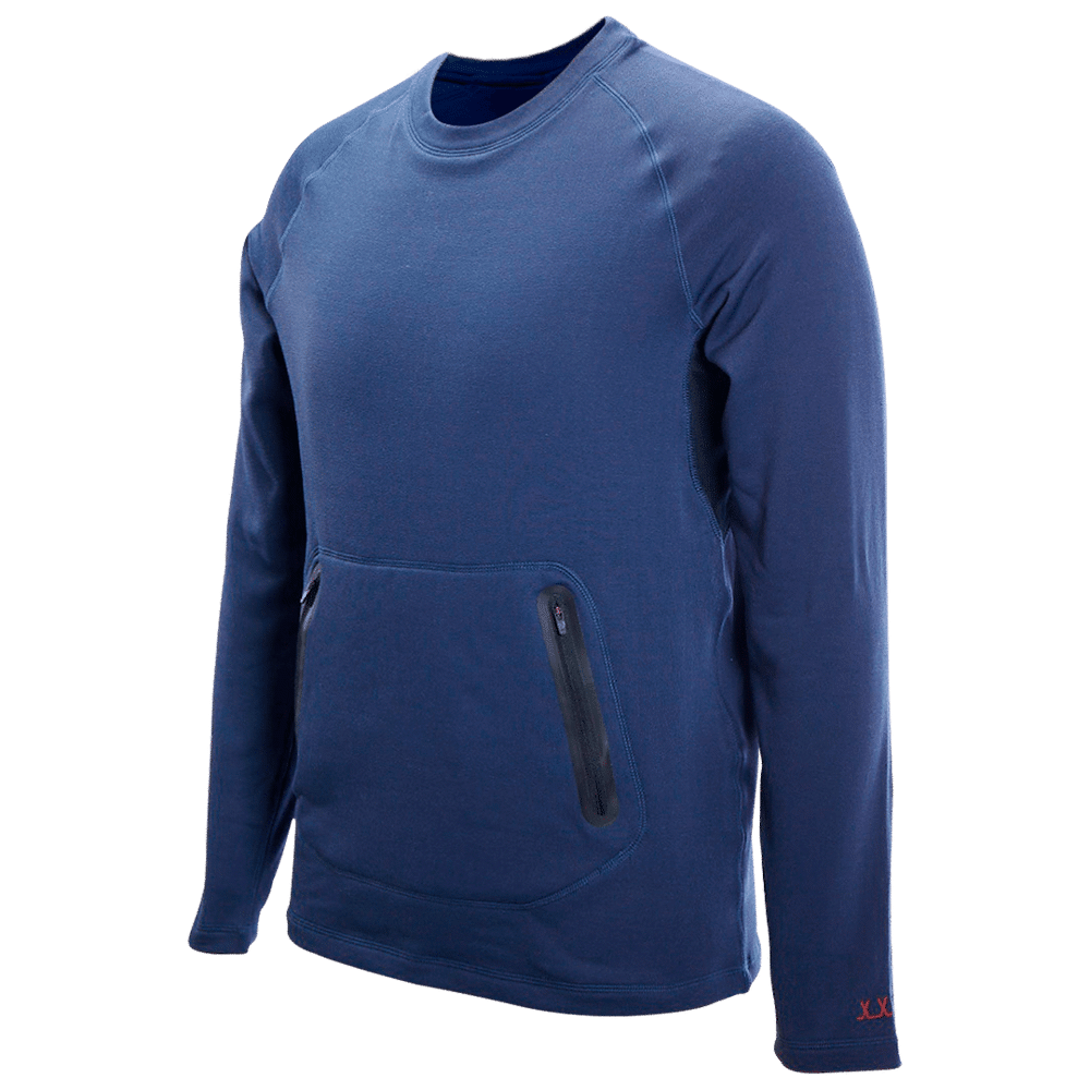 Mikina BAUER FLC FLEECE CREW  - BLU (1059400)