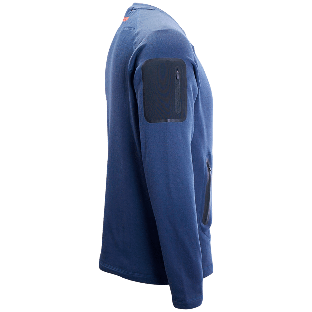 Mikina BAUER FLC FLEECE CREW  - BLU (1059400)