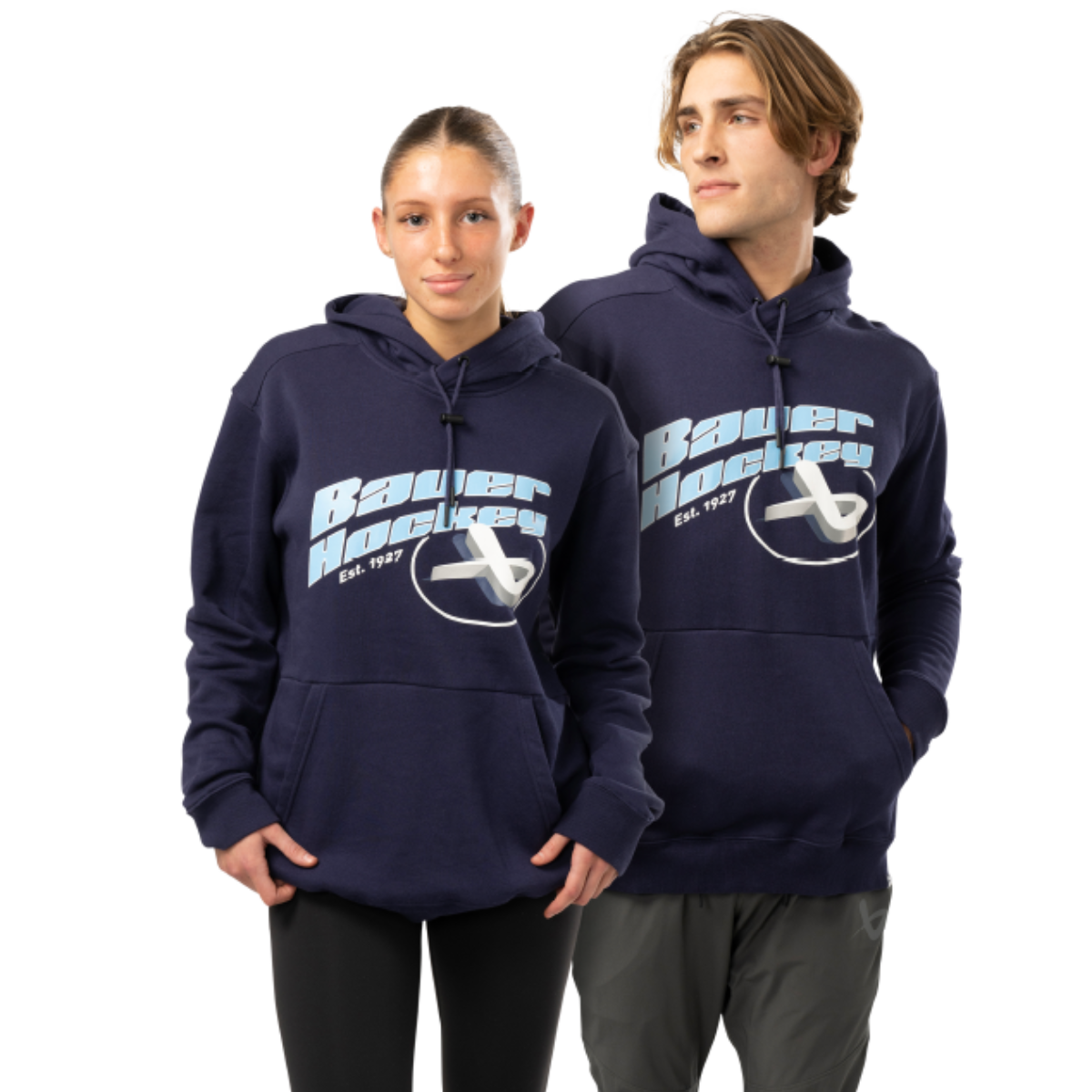 Mikina BAUER S23 ECLIPSE HOODIE-SR-BLU (1062284)