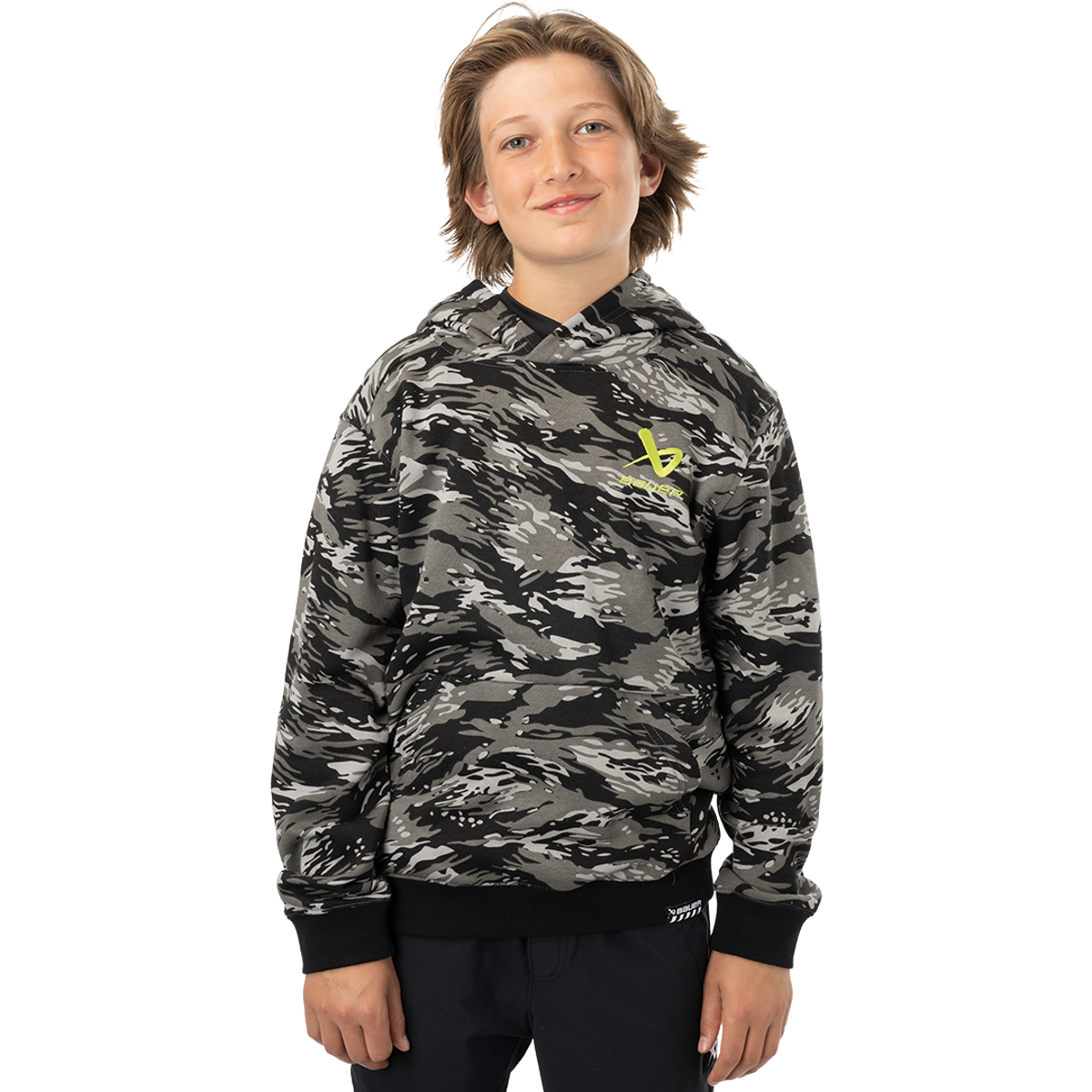 Mikina BAUER S24 PAINTED HOODIE-YTH-CAMO (1063407)