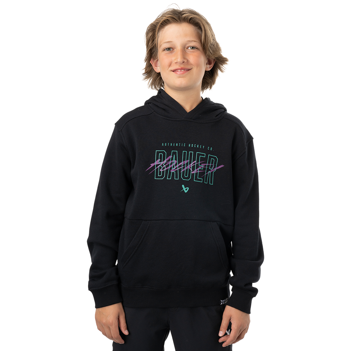 Mikina BAUER S24 ULTIMATE HOODIE-YTH-BLK (1063404)