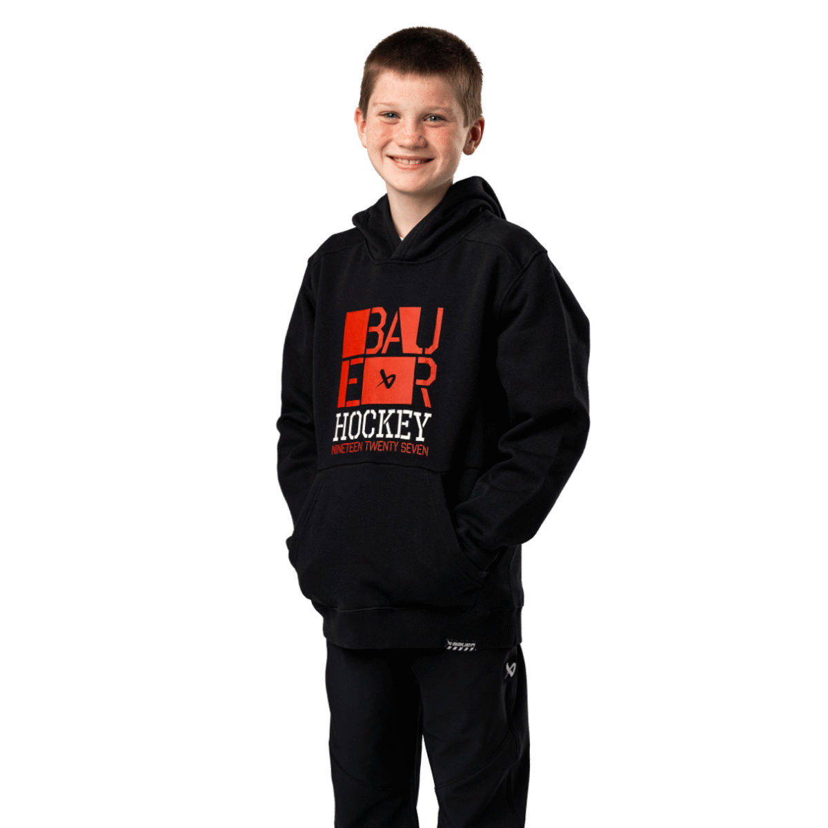 Mikina BAUER S24 ULTIMATE HOODIE-YTH-BLK (1064061)