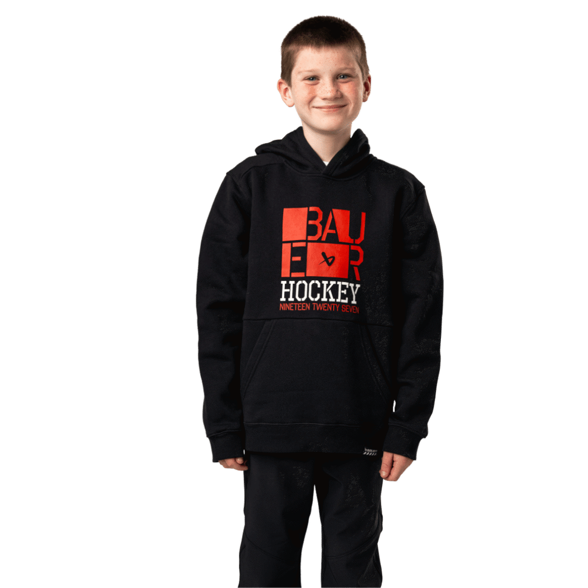 Mikina BAUER S24 ULTIMATE HOODIE-YTH-BLK (1064061)