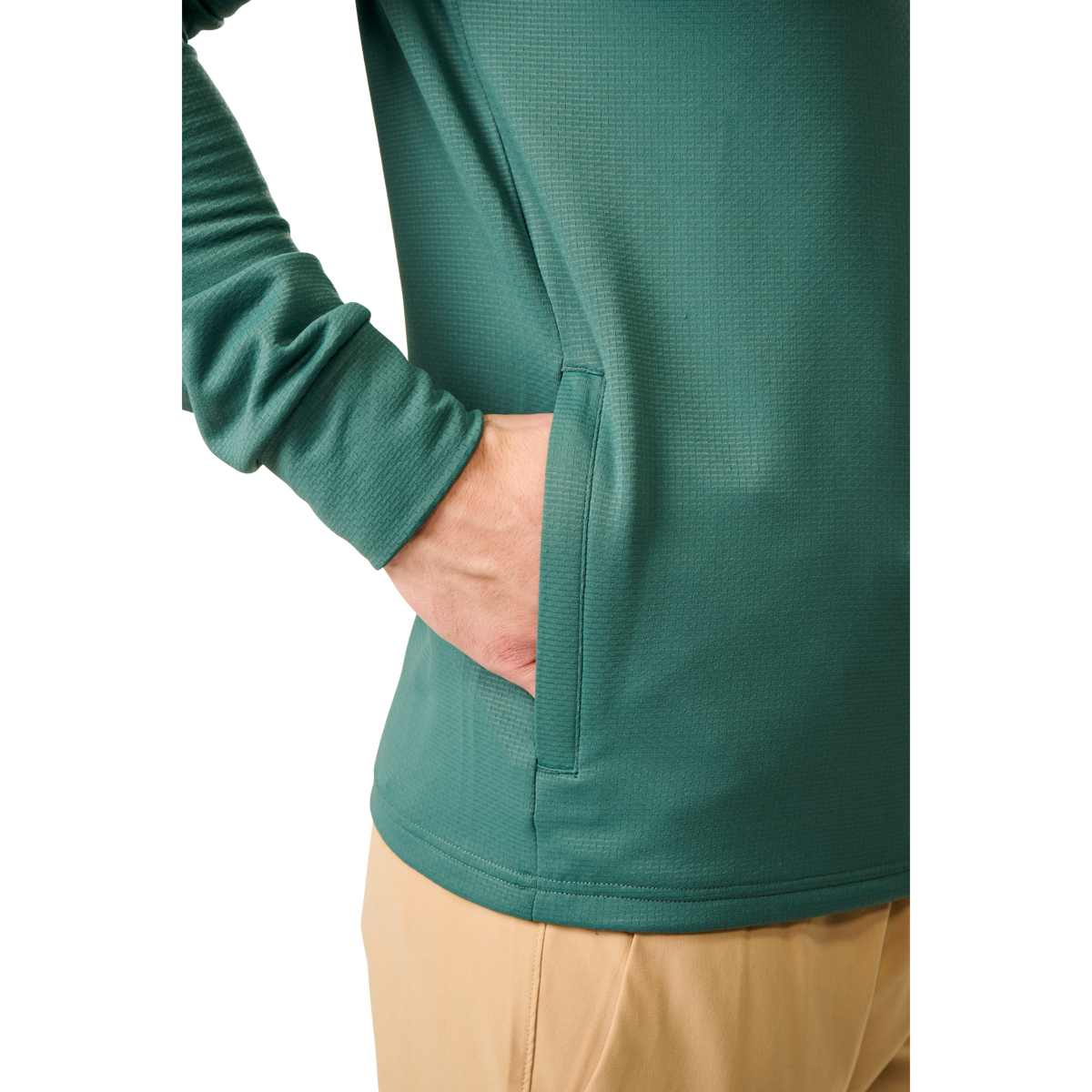 Mikina BAUER S25 FLC 1/4 ZIP-SR-SEA PINE (1064656)