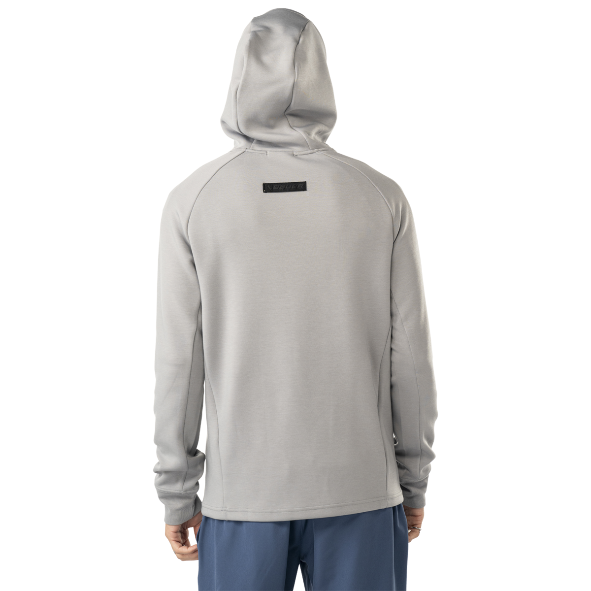 Mikina BAUER S25 FLC HOODIE-SR-STONE GRY (1065087)