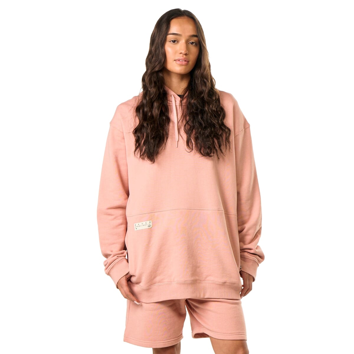 Mikina BAUER S25 FRENCH TERRY HOODIE-SR-ROSE (1064649)