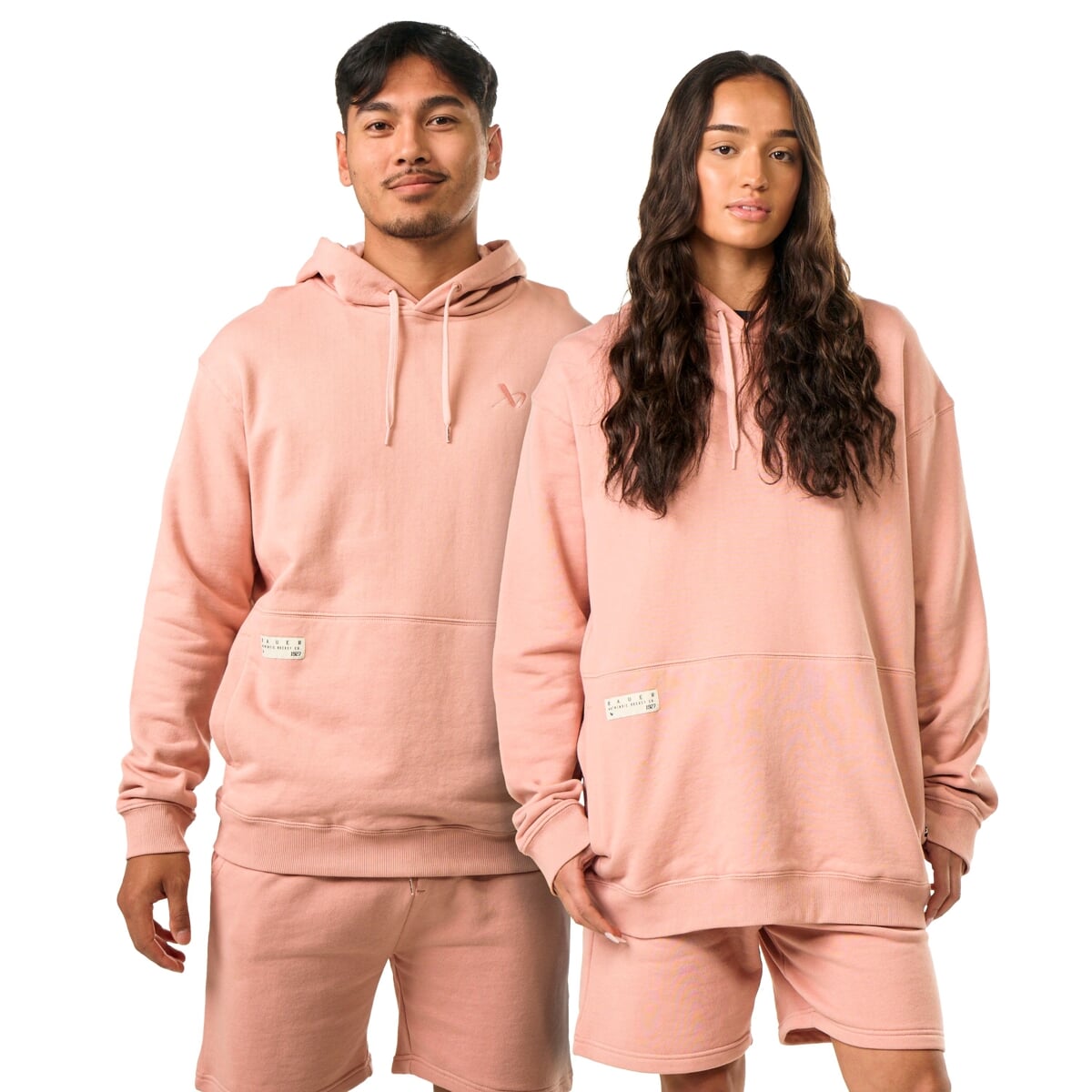 Mikina BAUER S25 FRENCH TERRY HOODIE-SR-ROSE (1064649)
